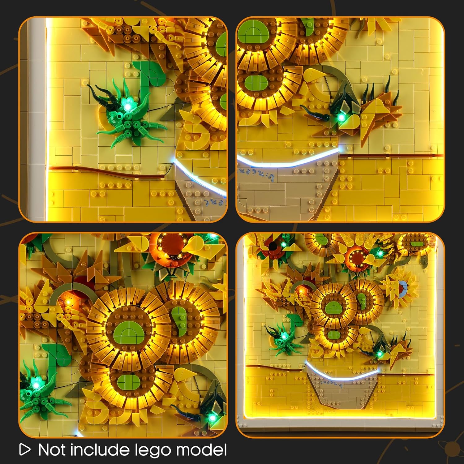 LIGHTAILING Light for Lego-31215 Vincent-Van-Gogh – Sunflowers - Led Lighting Kit Compatible with Lego Building Blocks Model - NOT Included The Model Set