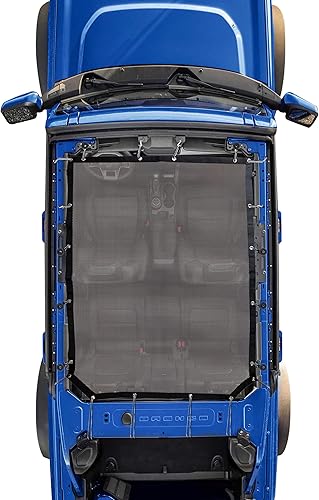 Miniatura 13 de Parasol de 2 puertas para Ford Bronco, cubierta superior de bikini de malla, cubierta superior de Bimini para accesorios Ford Bronco 2021 2022 2023