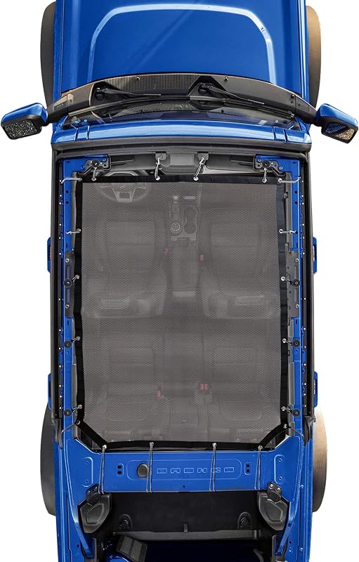 Tela de proteção solar Bimini Top cinza sukemichi para Ford Bronco 4 portas 2021–2026 – 1 unidade