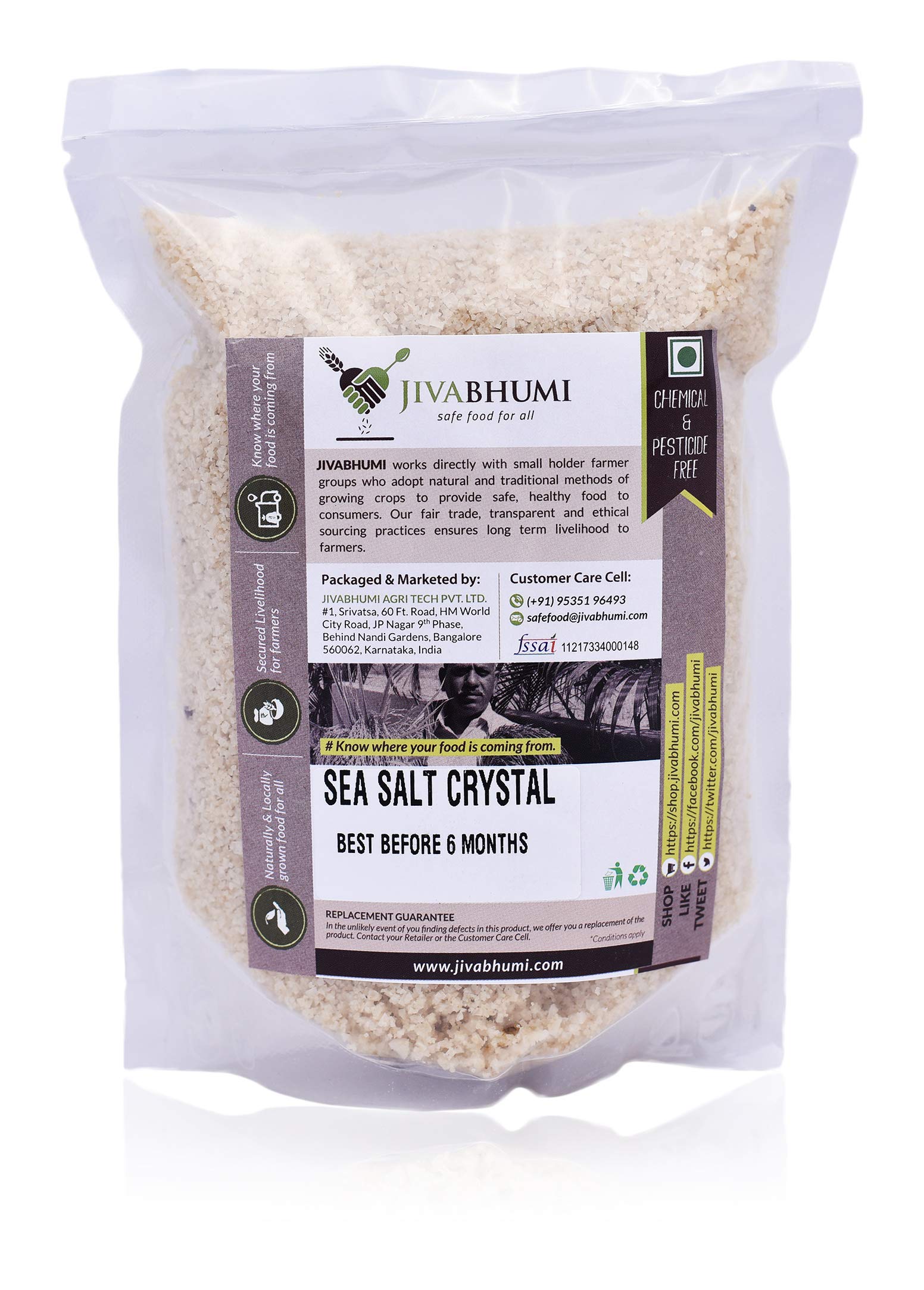 Jivabhumi Sea Salt Crystal, ( 2 X 500 g) (B07HKK1W8R) Amazon Price History, Amazon Price Tracker