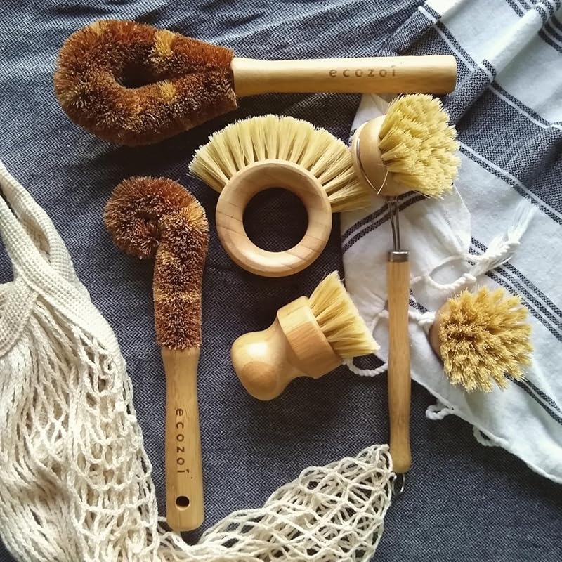 Eco-Friendly Compostable Dish Brush & Scrub for Sustainable