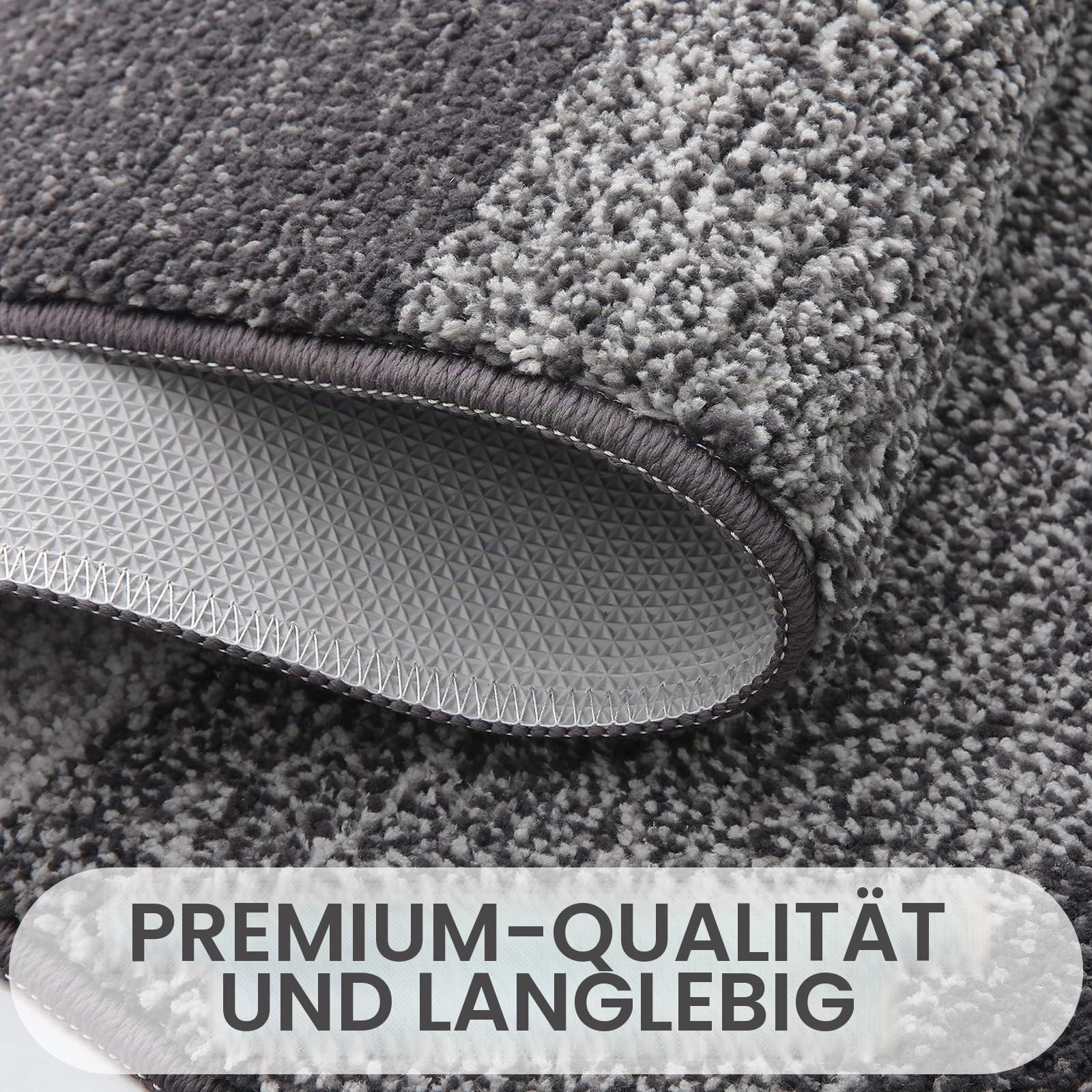 Homaxy Schmutzfangmatte Innen, rutschfeste Fußmatte, Maschinenwaschbare Robust Fussmatte Saugstarke Türmatte für Hund, Eingang, Haustür (80 x 120 cm, Grau)