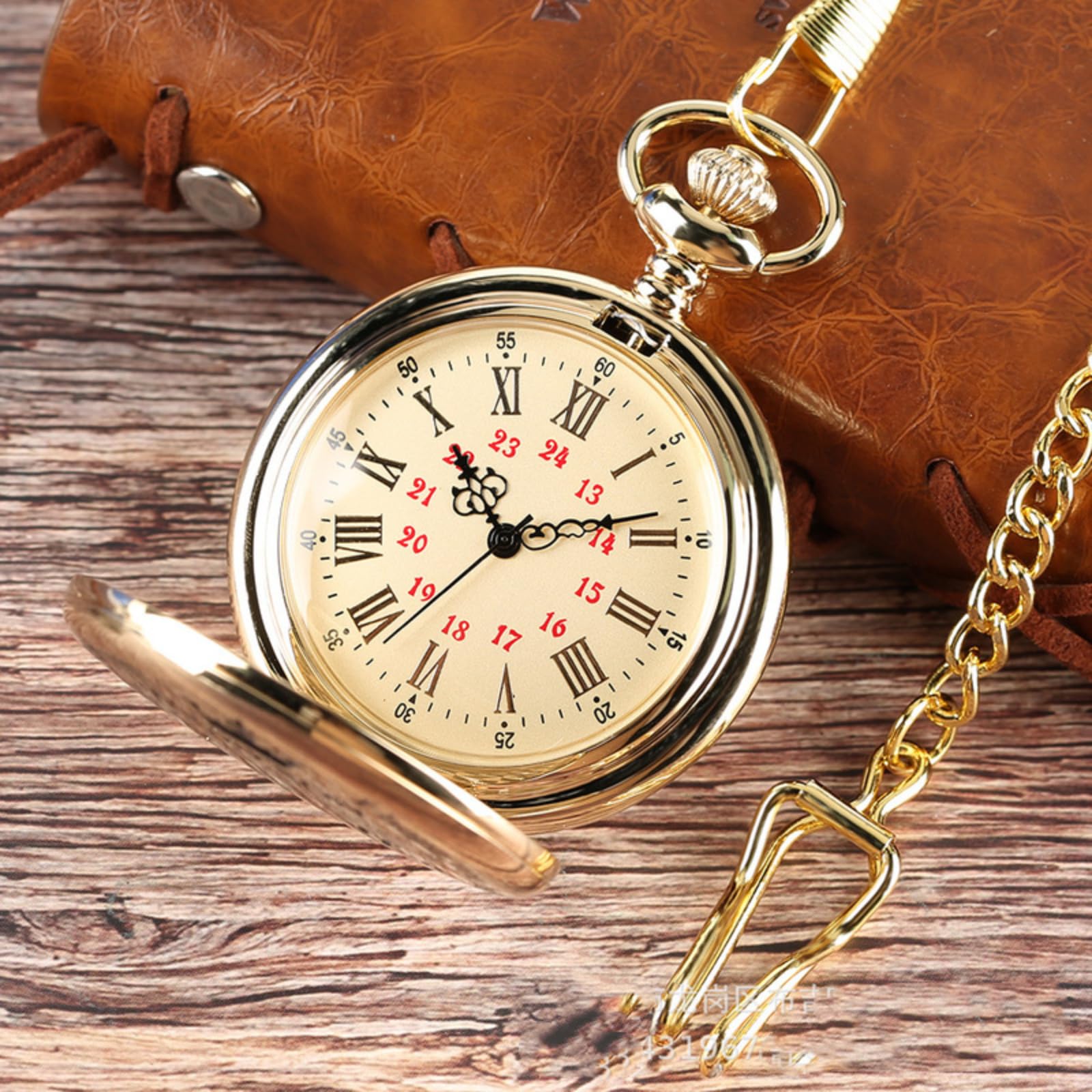 tasca, Orologio da tasca retrò con incisione al quarzo, orologio ciondolo for uomo e donna