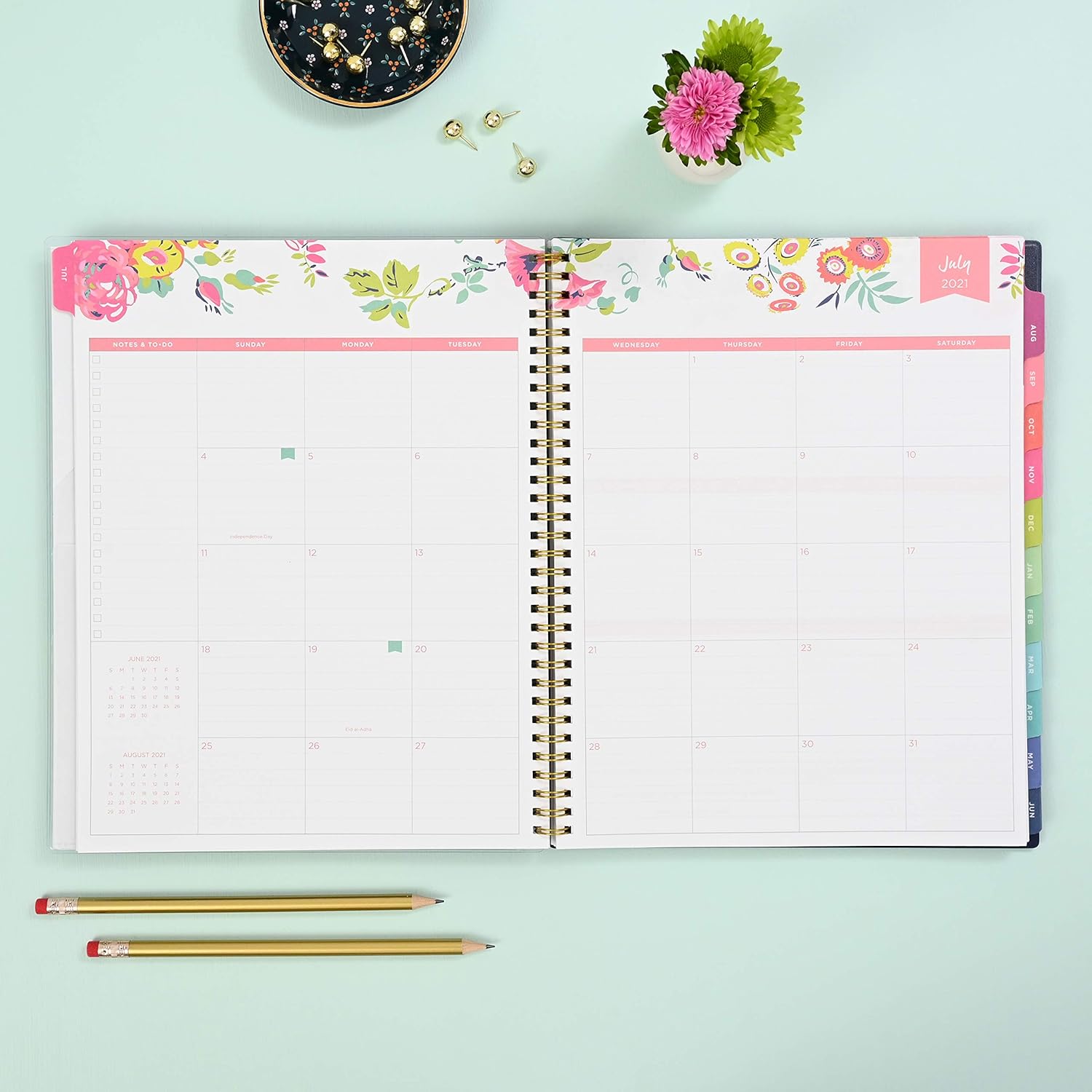 Day Designer for Blue Sky 2021-2022 Academic Year Weekly & Monthly Planner, 8.5" x 11", Flexible Cover, Wirebound, Peyton Navy (107924-A22) : Everything Else
