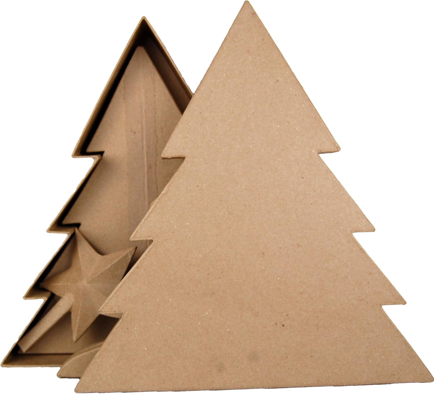Country Love Crafts Foldable Christmas Tree with Box Papier Mache