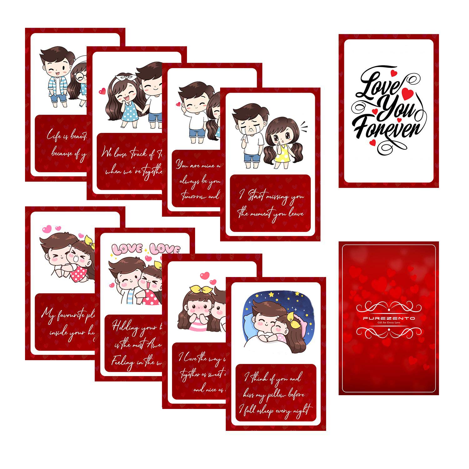 Amazon | PUREZENTO Love You Forever:Love Story ロマンチックカード