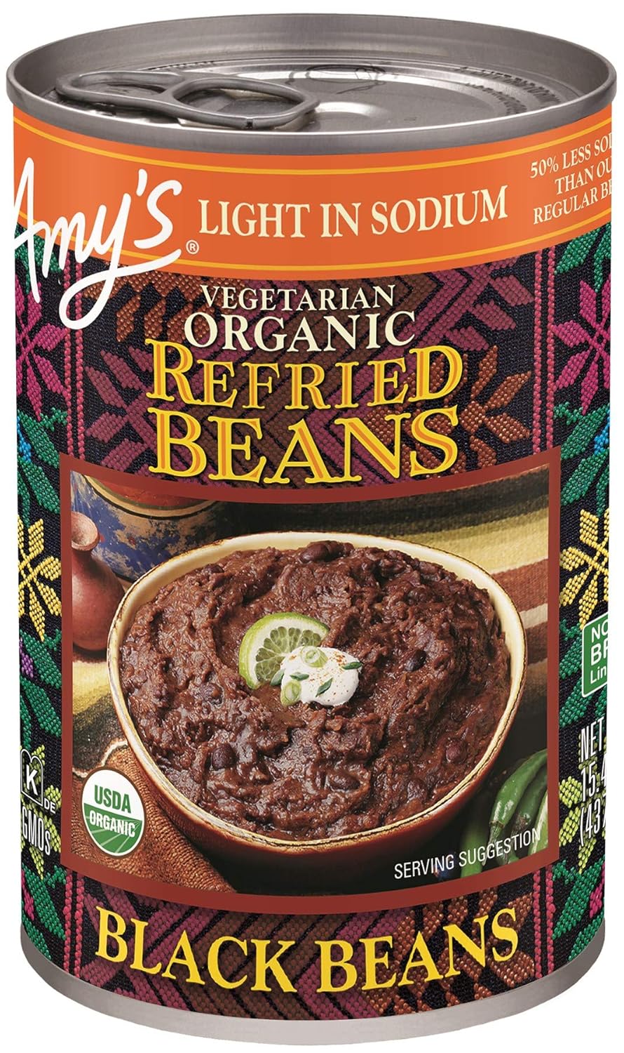 Amy's Organic Refried Beans Canned, Light in Sodium