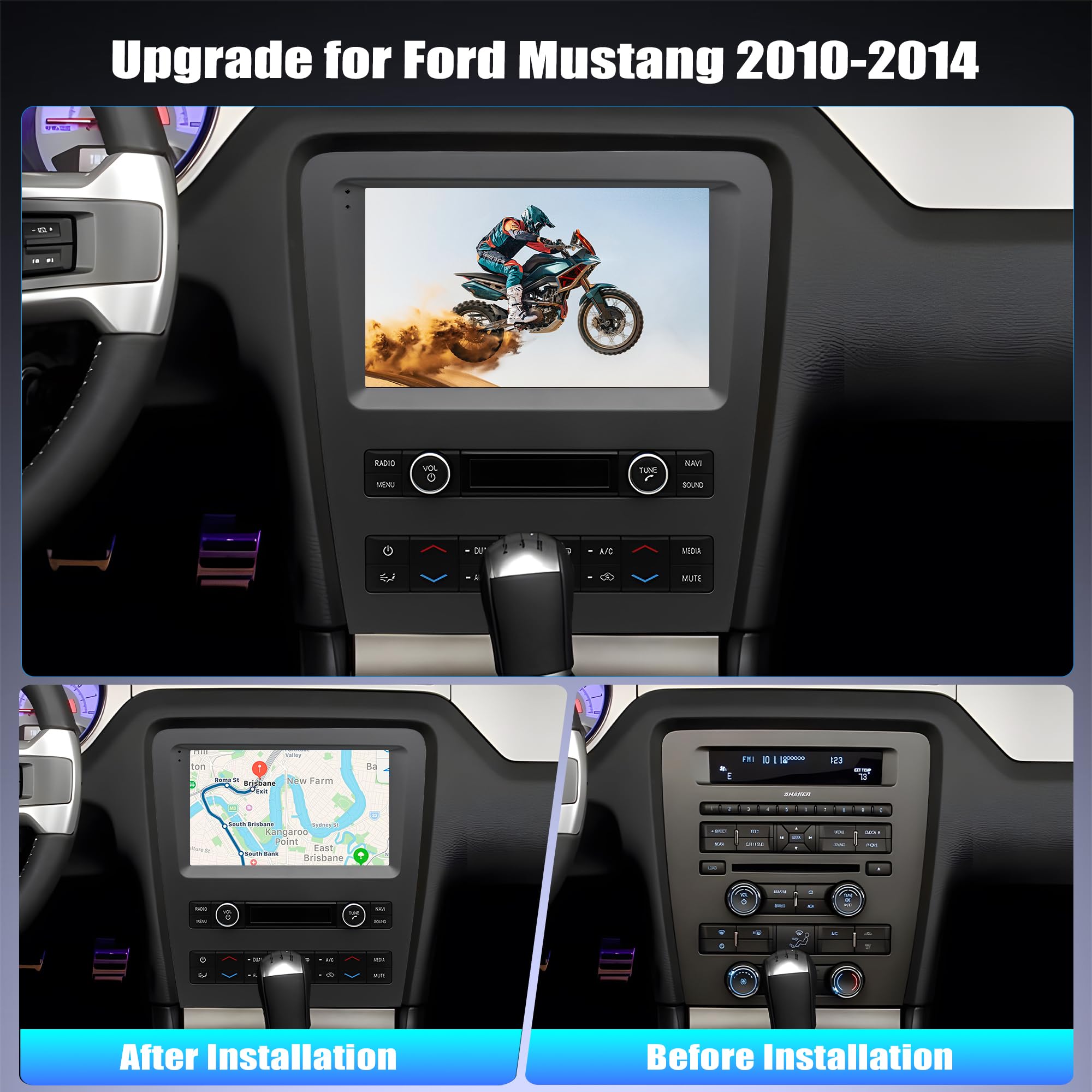 Amazon.com: Car Stereo Upgrade for Ford Mustang 2010 2011 2012