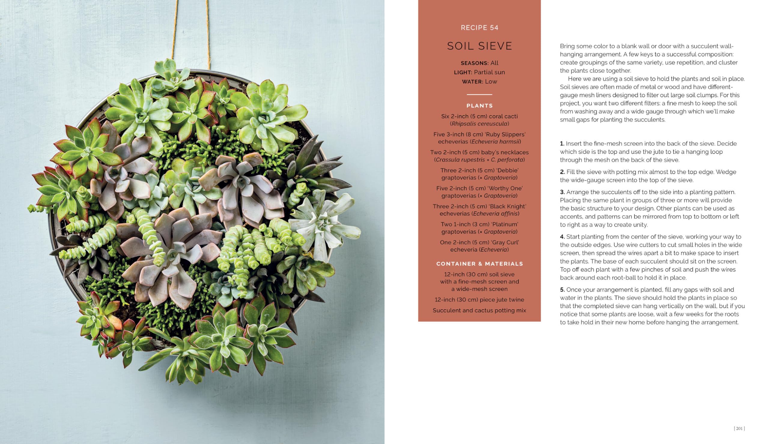 The Container Garden Recipe Book: 57 Designs for Pots, Window Boxes, Hanging Baskets, and More