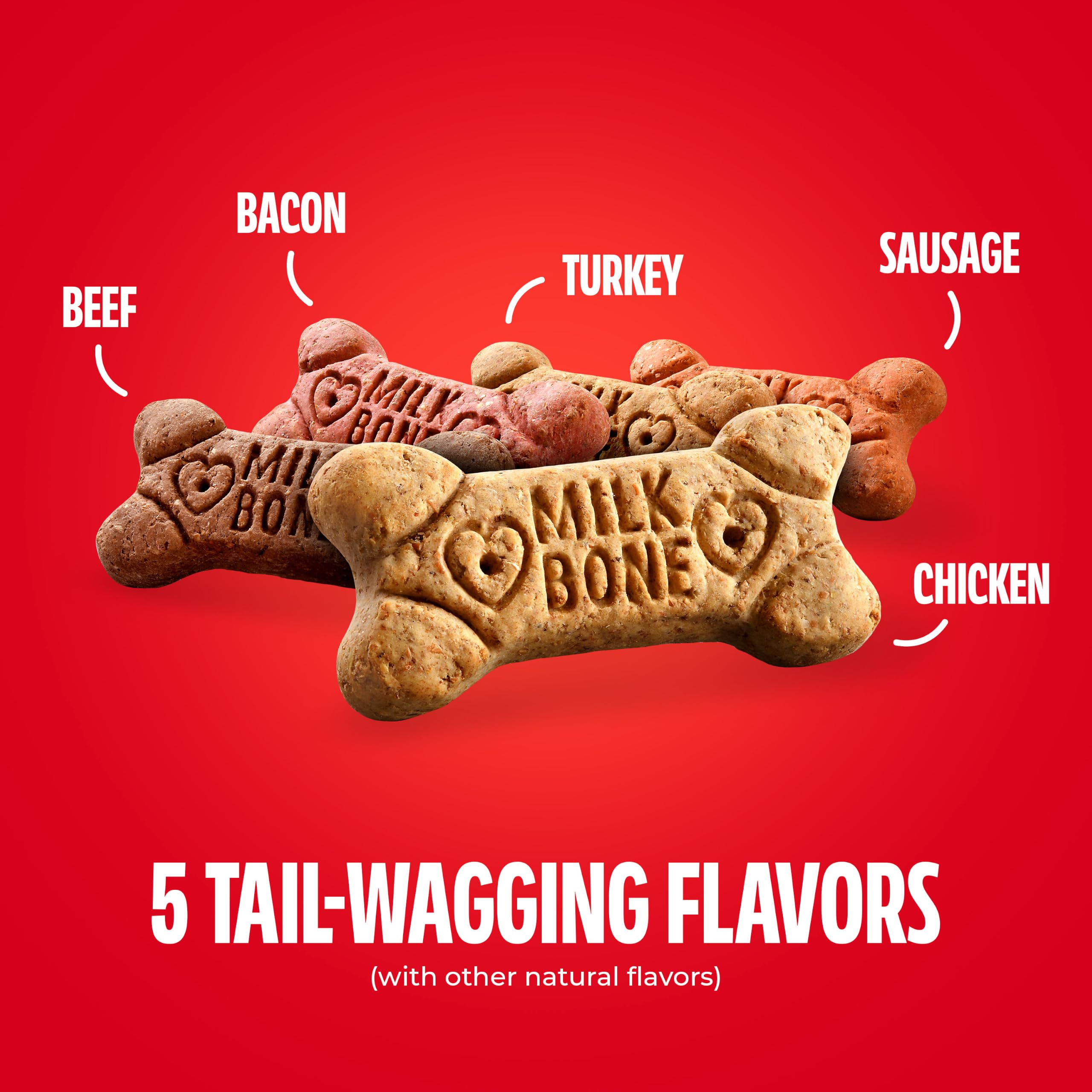 Milk-Bone Flavor Snacks Dog Treats, Small Biscuits, 60 Ounce (Pack of 3)