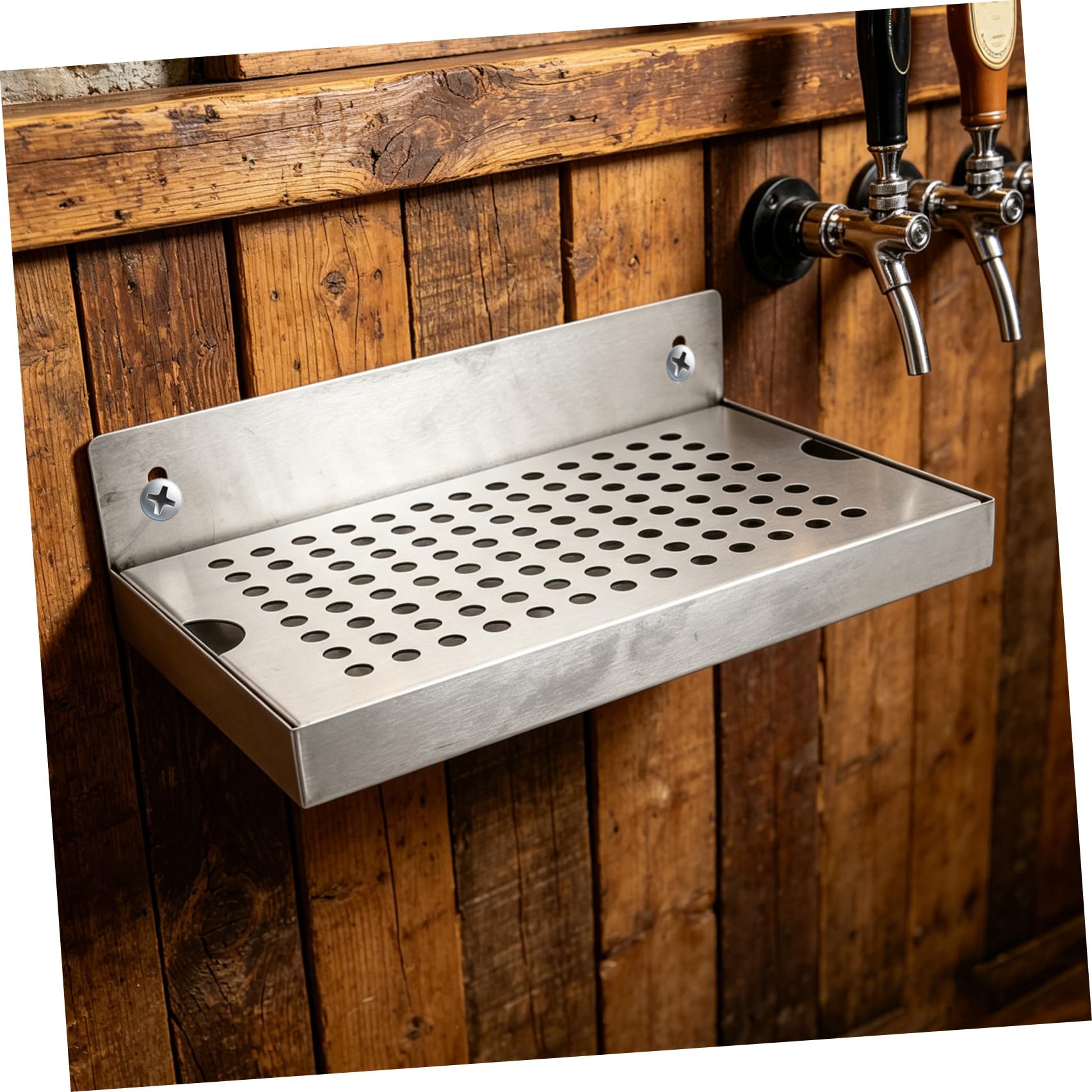 LIFKOME Acero Inoxidable Bandeja de Goteo para Dispensador de Cerveza