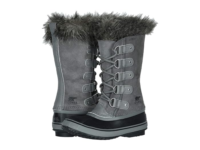 Size 7 Women's Sorel Joan Of Arctic Faux Fur Waterproof Snow Boot, - Grey