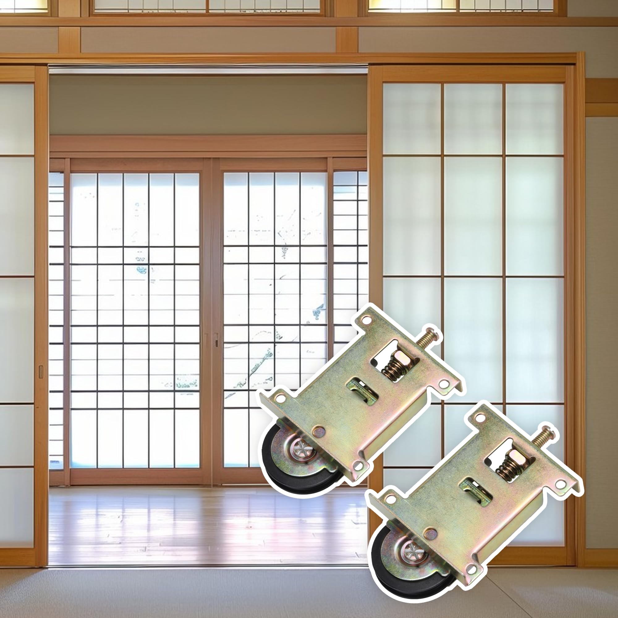 Omabeta Ensemble De Rouleaux De Porte Coulissante 4 Jeux De Rouleaux De Porte Coulissante De