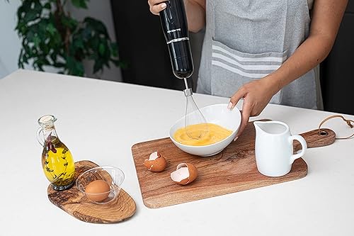 Miniatura 7 de OVENTE Batidora de mano de inmersión, 300 W, batidora portátil eléctrica de mano con 2 velocidades de mezcla, cuchillas de acero inoxidable,