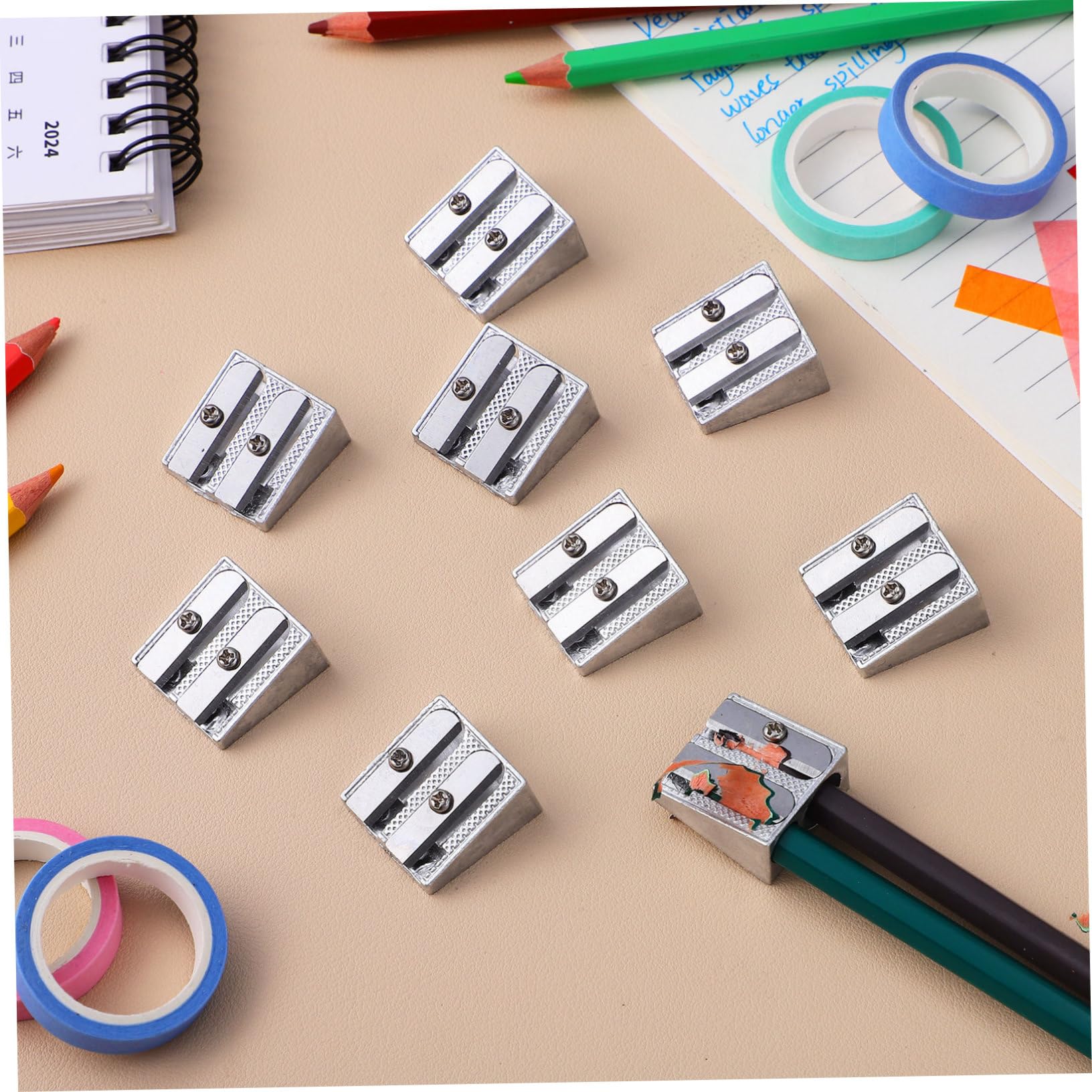 ARTIBETTER 5 Sätze Bleistiftspitzer Aus Aluminiumlegierung Für Bleistiftspitzer Für Das Klassenzimmer Bürobedarf Künstler-bleistiftspitzer 20 Stück * 5