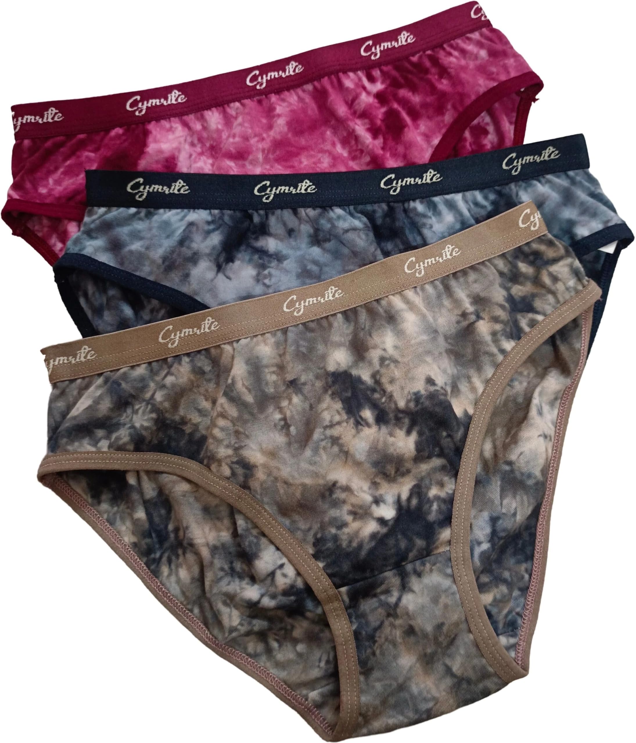 Women’s Cotton Panties Soft Breathable Mid Rise Multicolour Everyday Comfort InnerUse_Pack of 3_tiedie 1_Parent-image-22