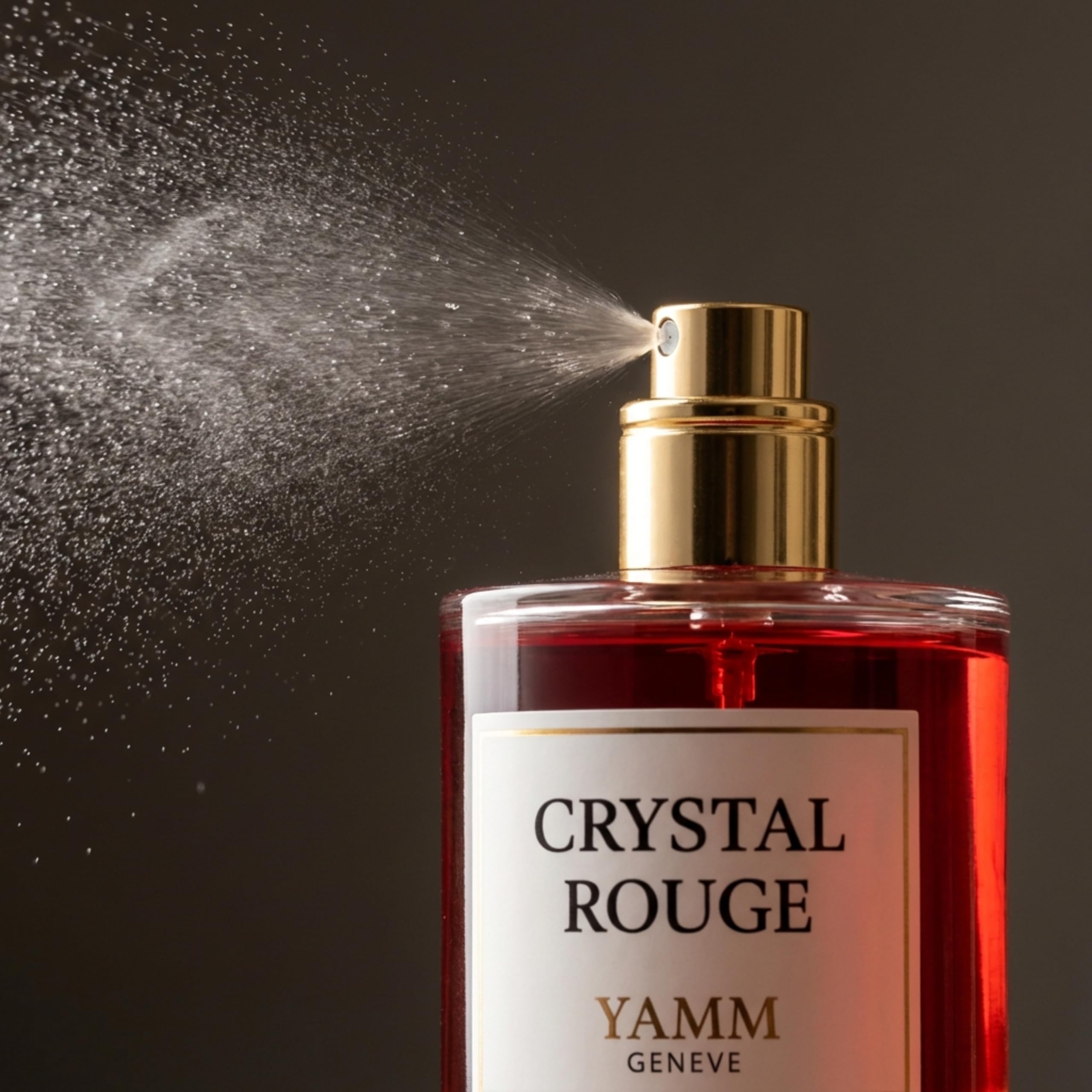 Kryształowy czerwony | Ekstrakt z perfum 50 ml | Mieszane perfumy dla mężczyzn i kobiet, gorzki migdał, szafran, jaśmin, nuty bursztynowe i drzewne, luksusowy i długotrwały