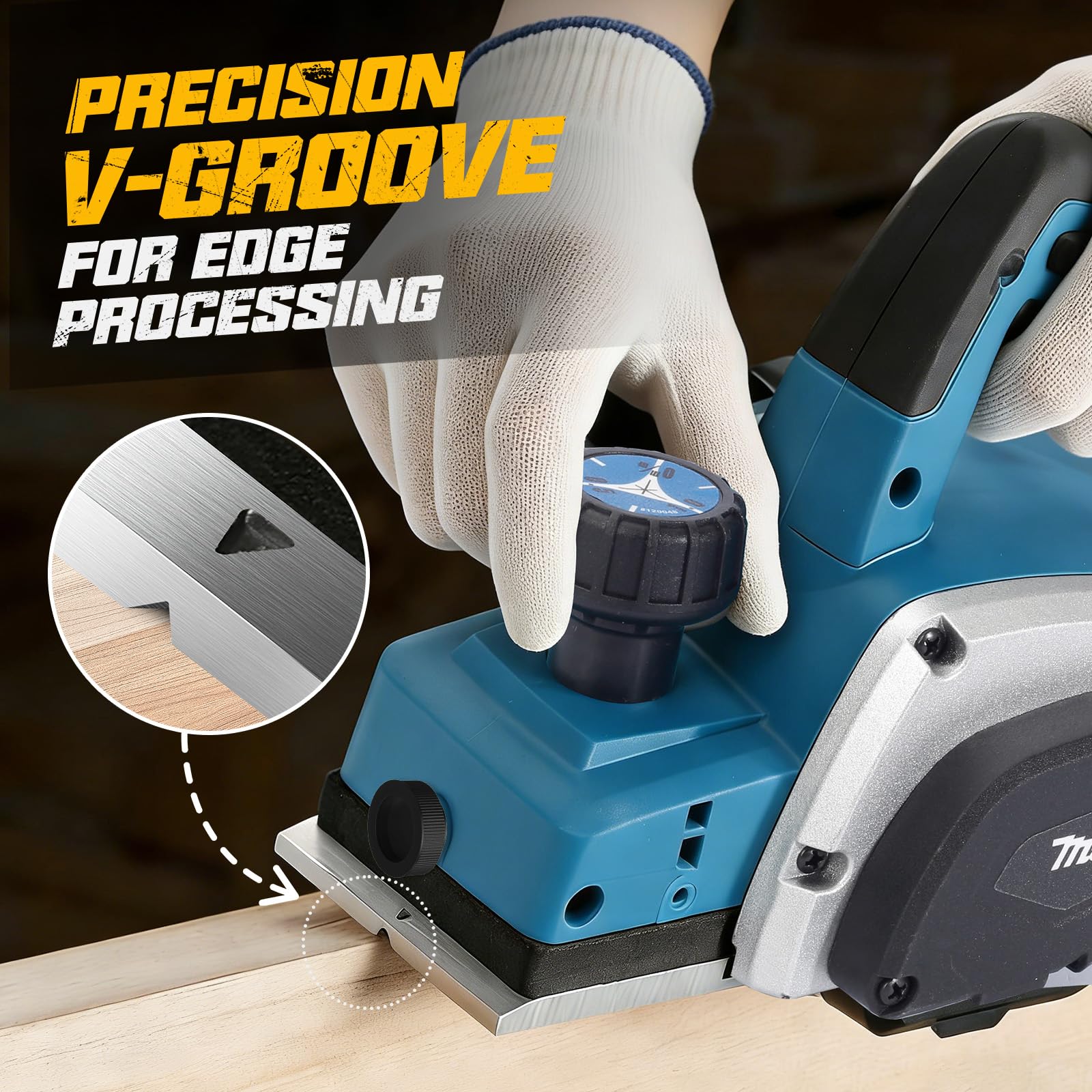 Masitke Electric Hand Planer - 16000RPM -5 Masitke Electric Hand Planer - 16000RPM -5