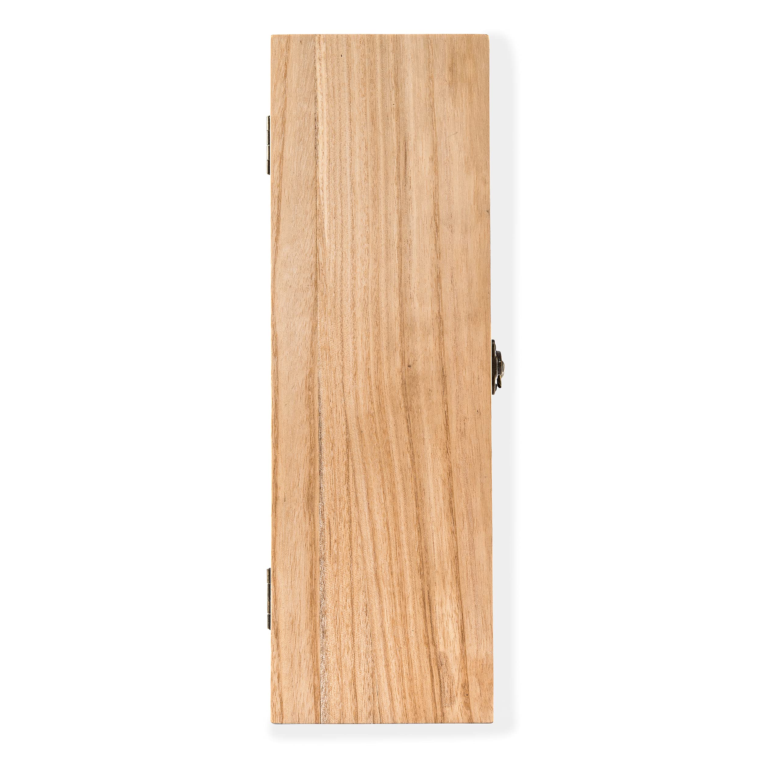 Weddingstar Caja de regalo de vino de madera con tapa, no personalizable