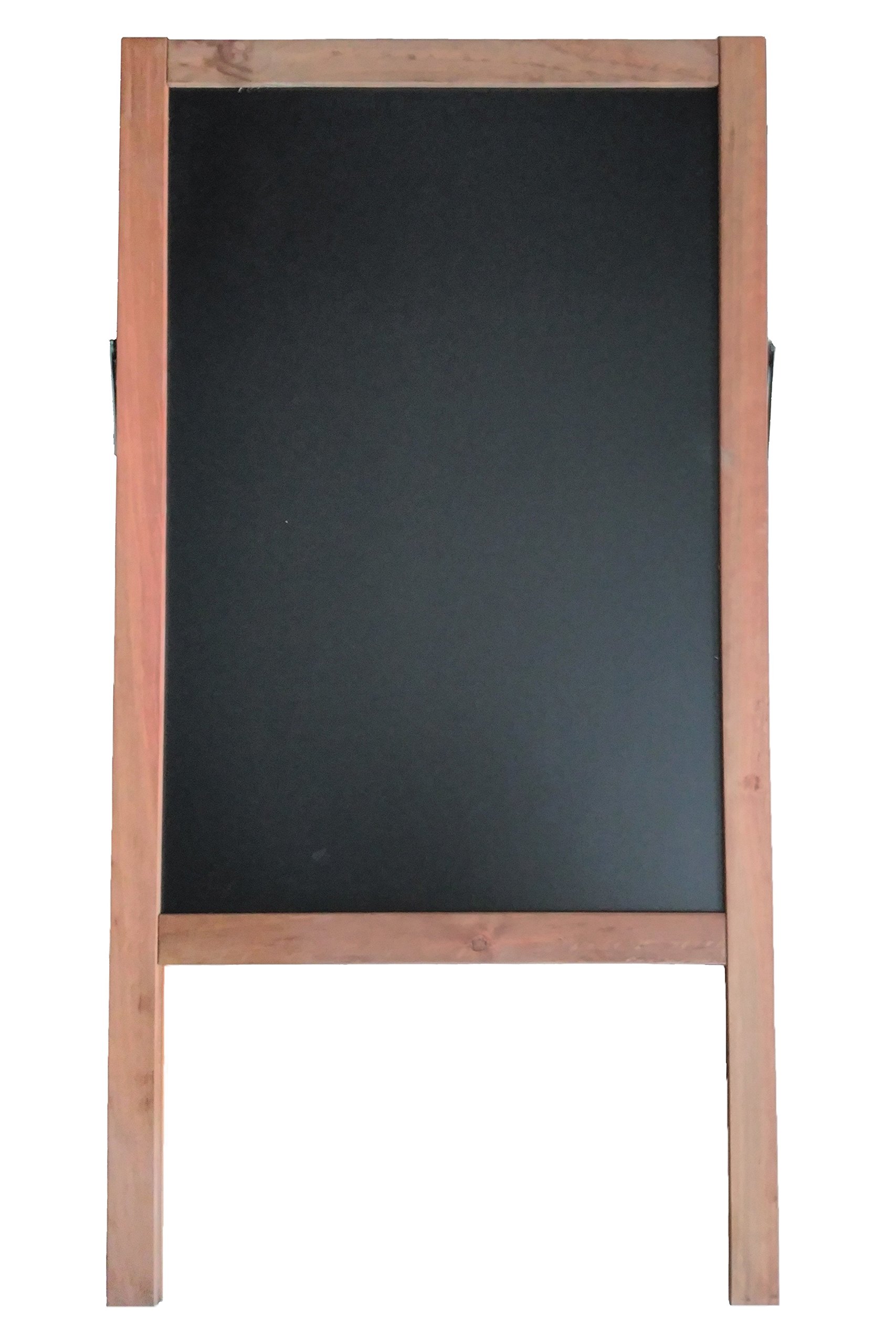 Pizarra Caballete Negra 115x60cm 2 Caras para Rotulador Tiza Líquida y Tiza Convencional