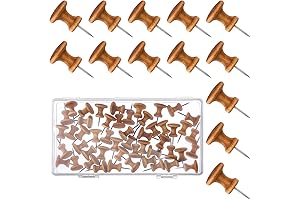 Yalikop Wood Pins: Decorative Thumbtacks for Wall Hanging and Home Office