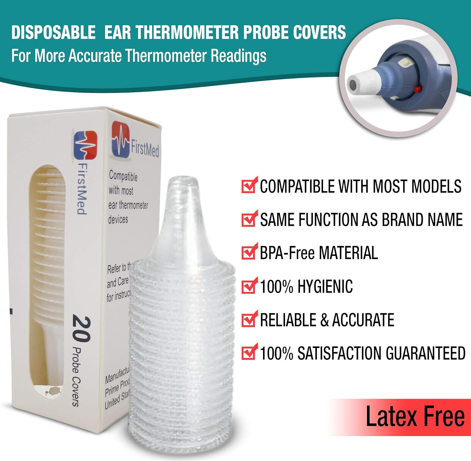 200 ear thermometer covers compatible with braun thermoscan covers lf20 fits braun ear thermometer covers braun thermometer covers Fits all braun thermoscan lens filters : Health & Household
