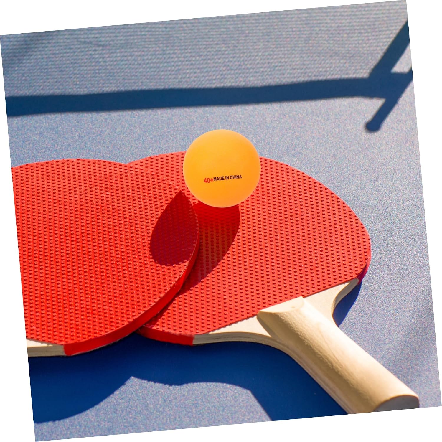 50pcs Premium 3-Level Yellow Abs Table Tennis Balls High-Elastic Sturdy Training Balls for Sports Practice and Competition