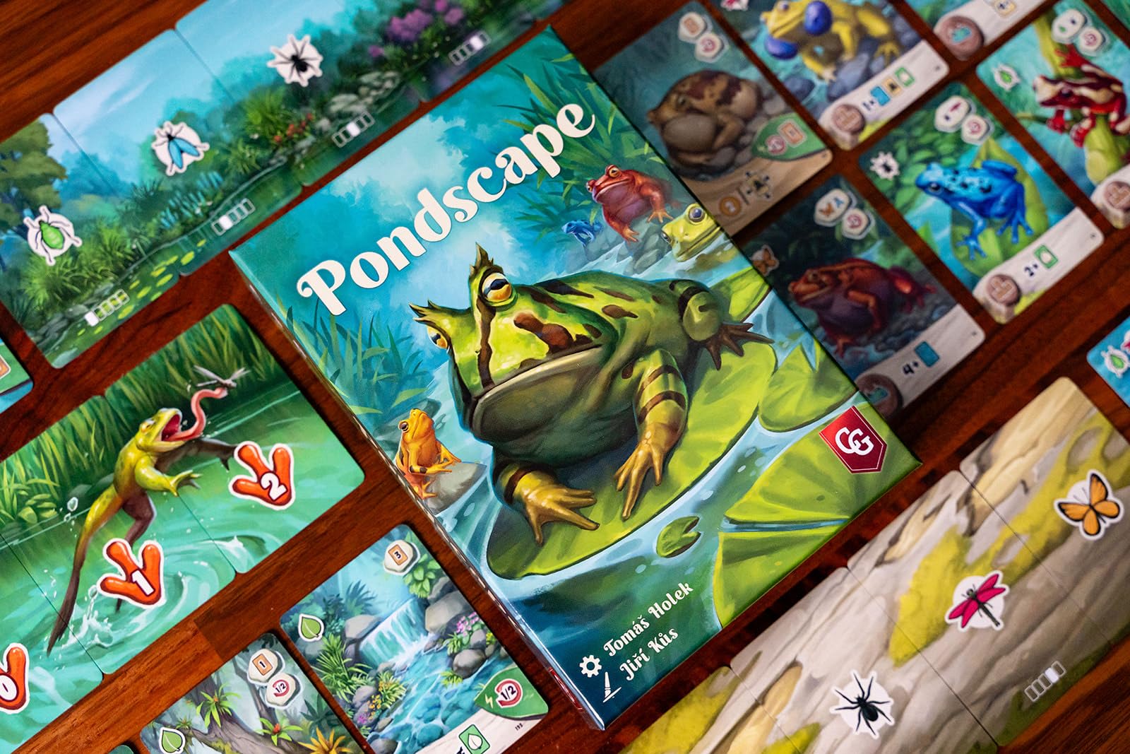 Capstone Games Pondscape - Gioco di carte strategico per adulti e ragazzi, 2 giocatori | o altro - Gioco di carte asimmetrico, misterioso, basato sul ruolo e tematico per il divertimento notturno e in famiglia