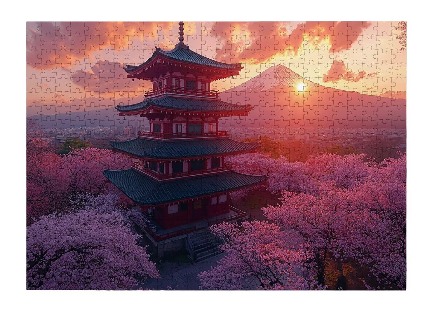 Puzzle dla dorosłych 1000, Mount Fuji puzzle dla dorosłych -4458