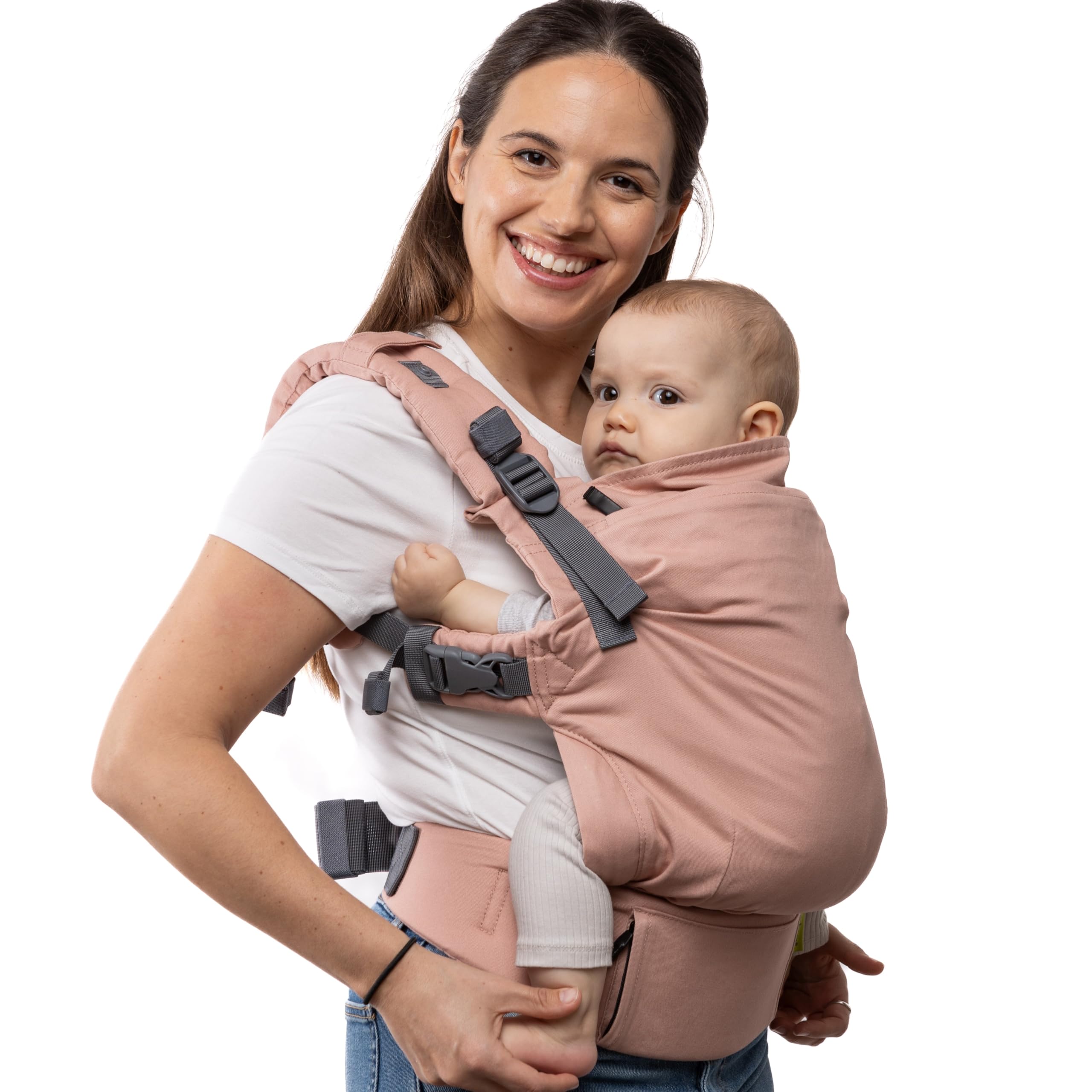 Boba X Marsupio Ergonomico Neonato-Bimbo, Regolabile, Fiorito | Pannello e Spallacci Regolabili, cresce da 3 a 20 kg, Spalle Imbottite, Porta Frontale e Schiena per ogni corporatura.