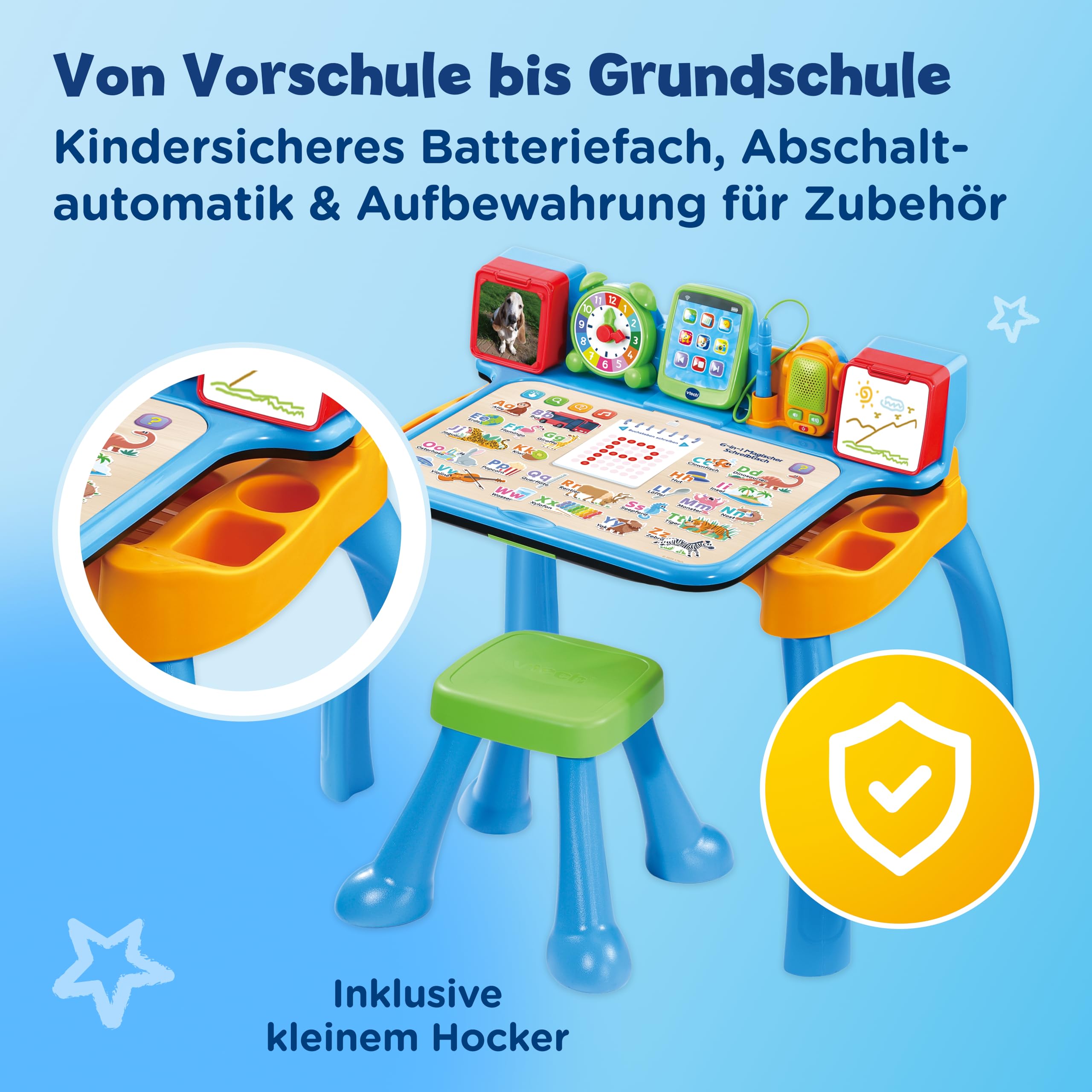 VTech 6-in-1 Magischer Schreibtisch Lernstation Stuhl ab 3 Jahren