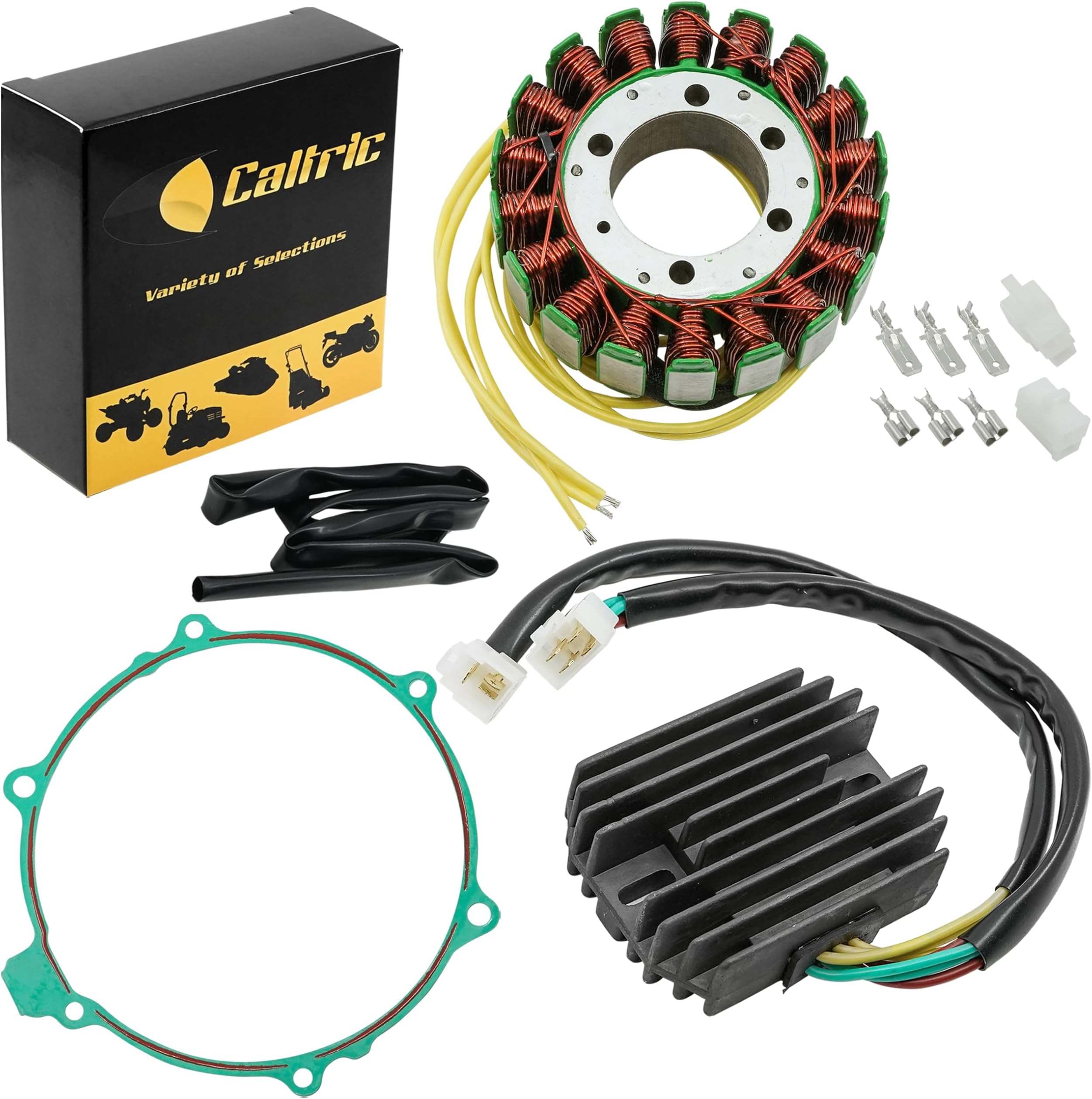 Kawasaki Bayou 220 Parts Stator, Regulator & Ignition Coil Kit For Kawasaki KLF300 Bayou 300 (1999-2004) Kawasaki Bayou 220 Starter - Foto 2