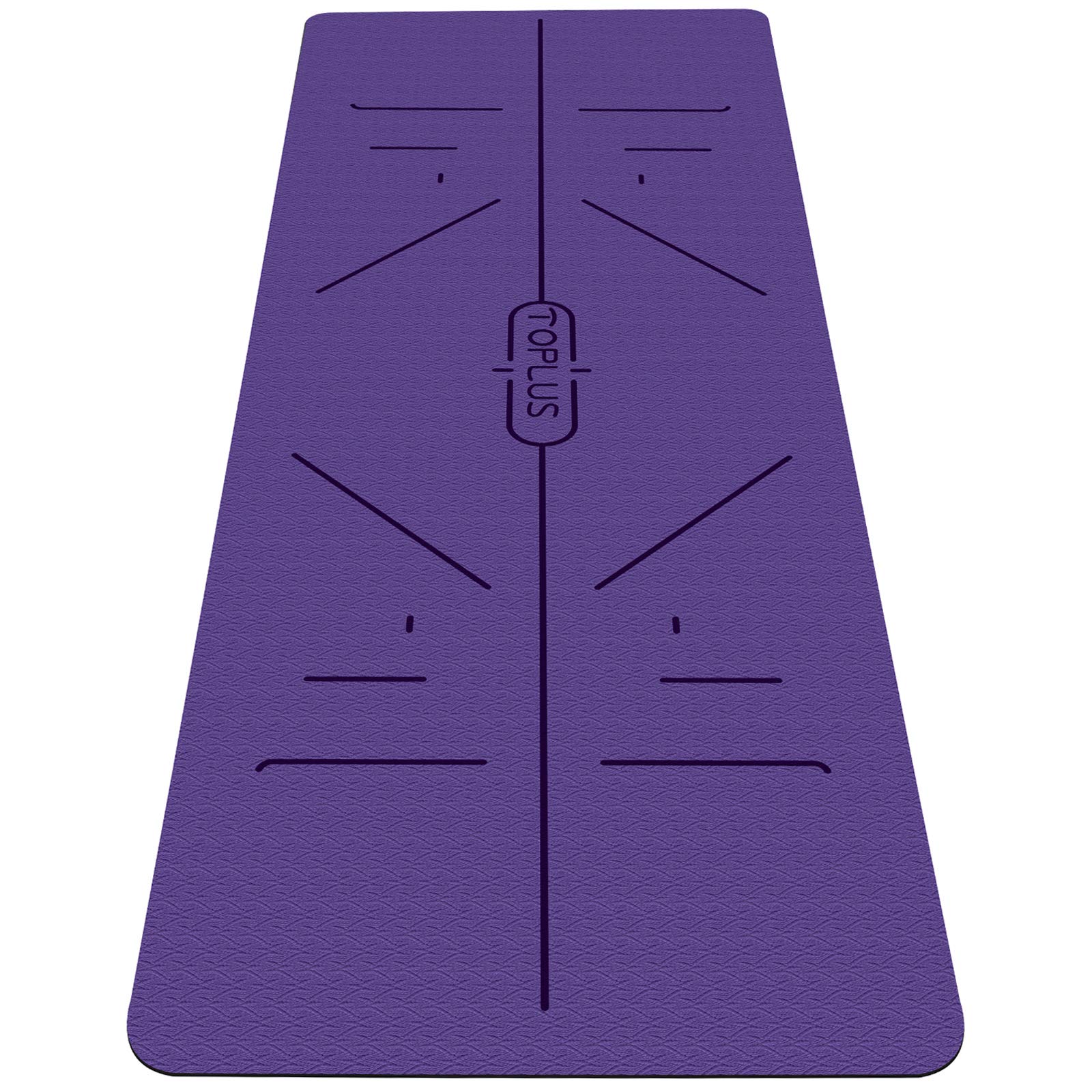 TOPLUS Yoga Mat, thickened Non Slip Exercise & Pilates mat,Classic Pro Fitness Mat, NBR Gymnastics Mat with Carry Handle Strap, 183 * 61 * 1cm