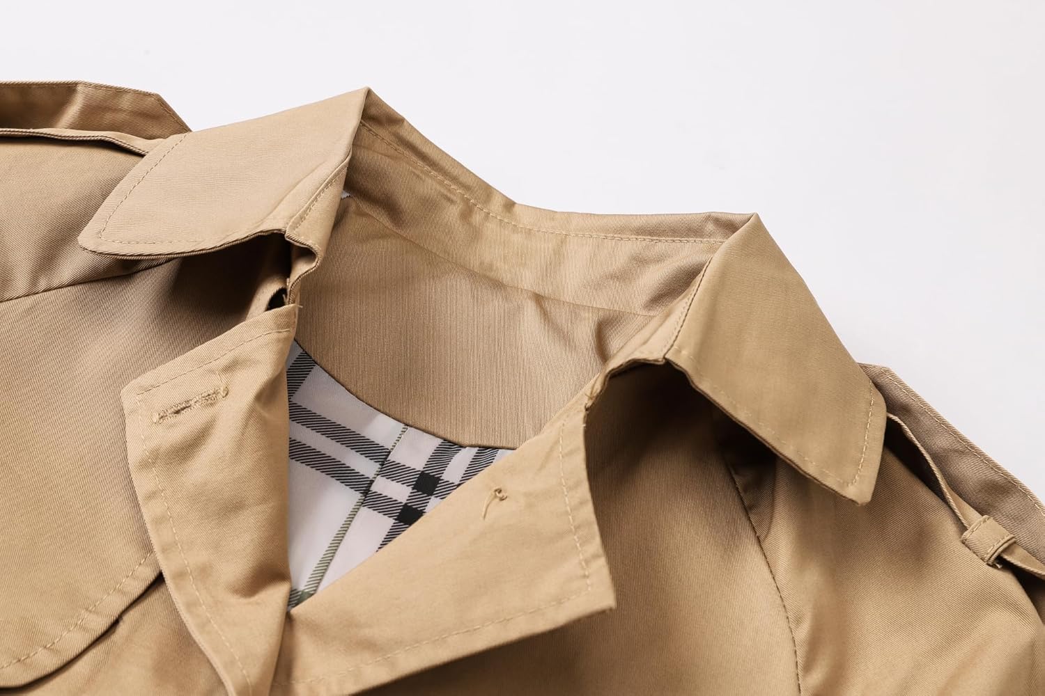 Betusline Boys Waterproof Trench Coat Double Breasted Classic Belted Outwear Jacket Dress Coats
