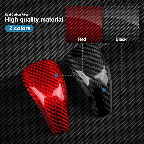 Miniatura 7 de AIRSPEED Cubierta de la perilla de la palanca de cambios de Subaru, kit interior de fibra de carbono, accesorios de automóvil, calcomanía para