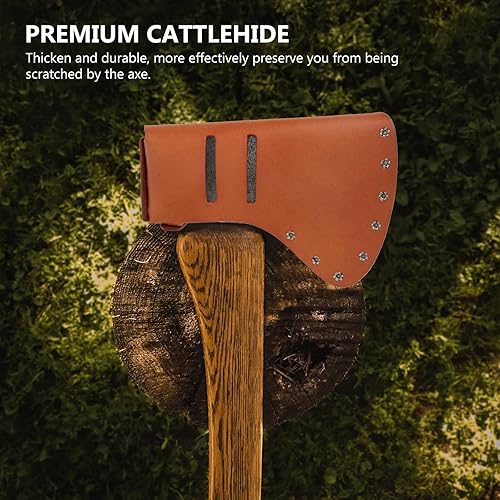 Miniatura 3 de GANAZONO 2 unids hacha protector de cuero herramienta camping hacha hacha hacha cuero hacha hacha caso hacha hacha cubierta cubierta de hacha