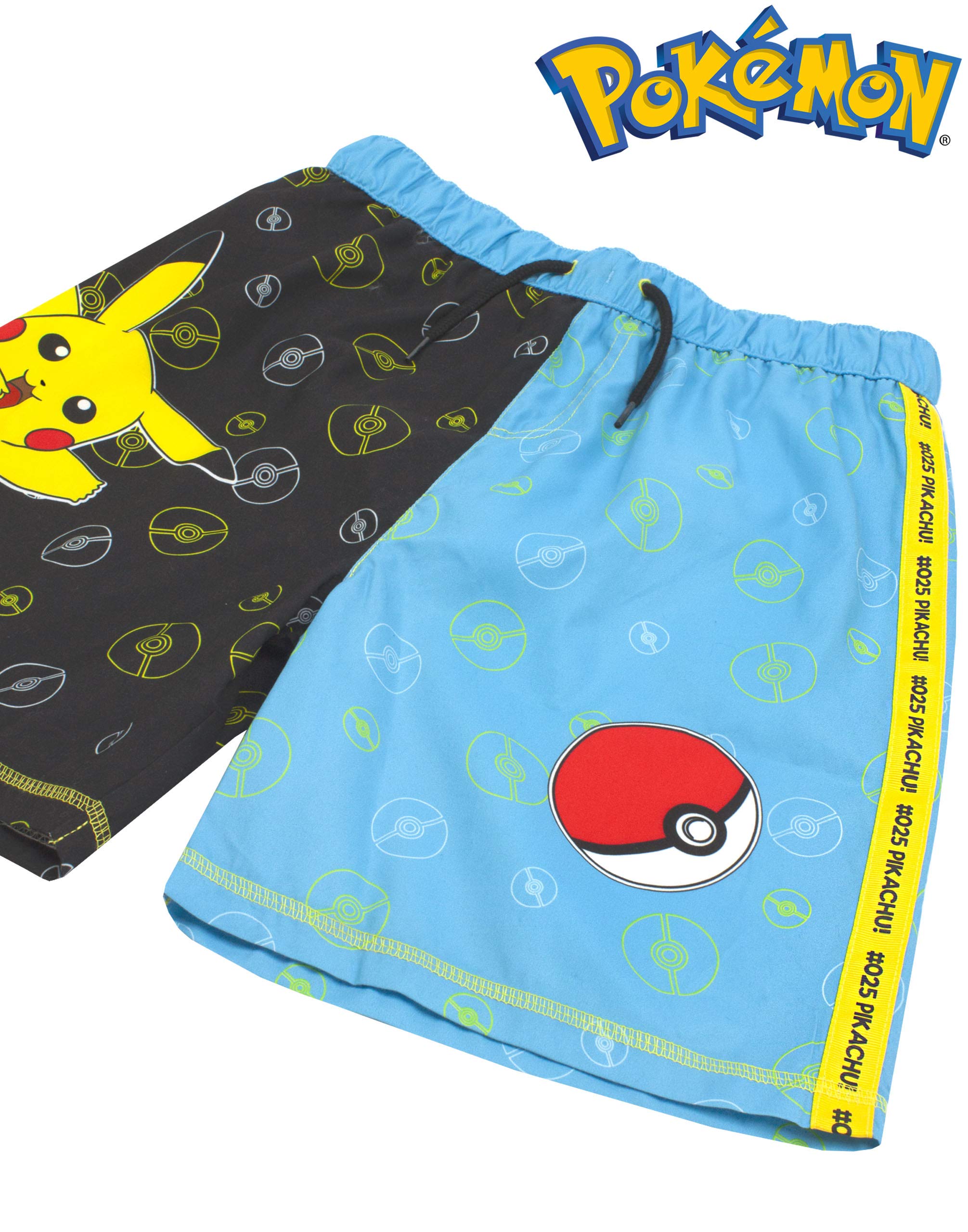 Pokémon Pantaloncini da Bagno Boys Pikachu Pantaloni da Nuoto Trunks Bambini e a
