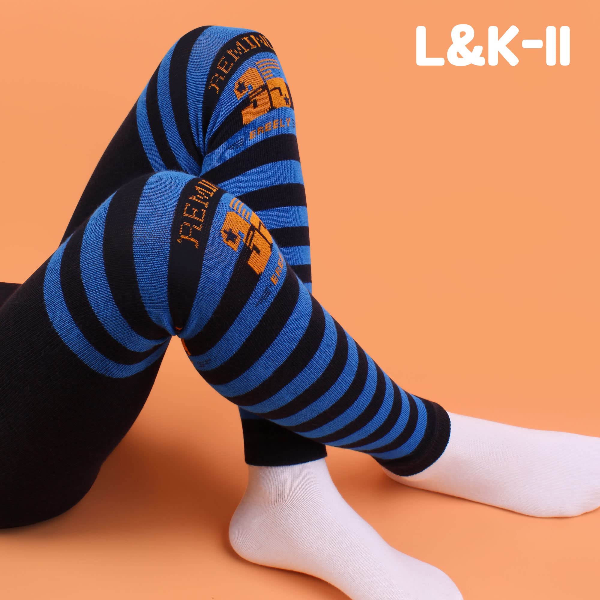 L&K-II Paquete de 5 Leggings para niños Pantalones para niños Pantalones Otoño Primavera Algodón hasta el Tobillo 2752