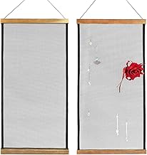 QWORK Earring Organizer Hanging Mesh, 2 Pack Wall Jewelry Organizer Necklaces Holder Rack for Earrings, Bracelets, Rings, Girls Hair Clips Hanger