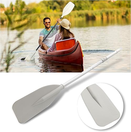 Miniatura 6 de 2 piezas de remos de bote, kayak, remos, botes, remos para botes de remos, varilla, deportes acuáticos, remos de aleación de aluminio gris, canoa,
