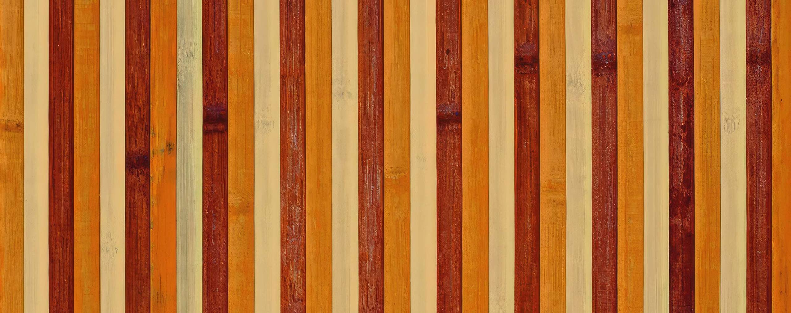 HomeLife Tappeto Cucina Antiscivolo Lavabile 50X240 Made in Italy | Passatoia Antimacchia in PVC Interni e Esterni Stampa Bamboo Degrade Naturale | Tappeti Runner Lungo in Gomma [240 cm]