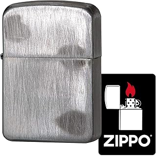 Zippo 1941UD-N Windproof Brass Lighter Double Sided 1941 Replica with Special Sticker Silver