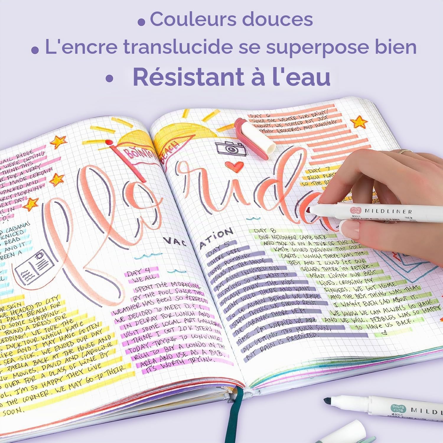 Zebra Pen Mildliner Lot de 15 surligneurs à double extrémité, pointes larges et fines, couleurs assorties