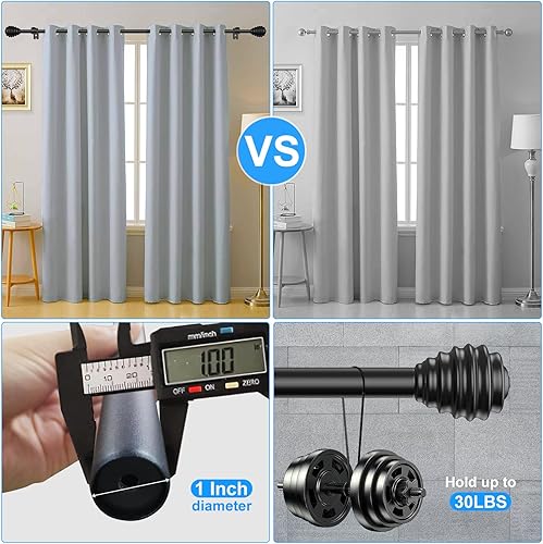 Miniatura 6 de Barra de cortina ajustable para ventana (32-116 pulgadas)