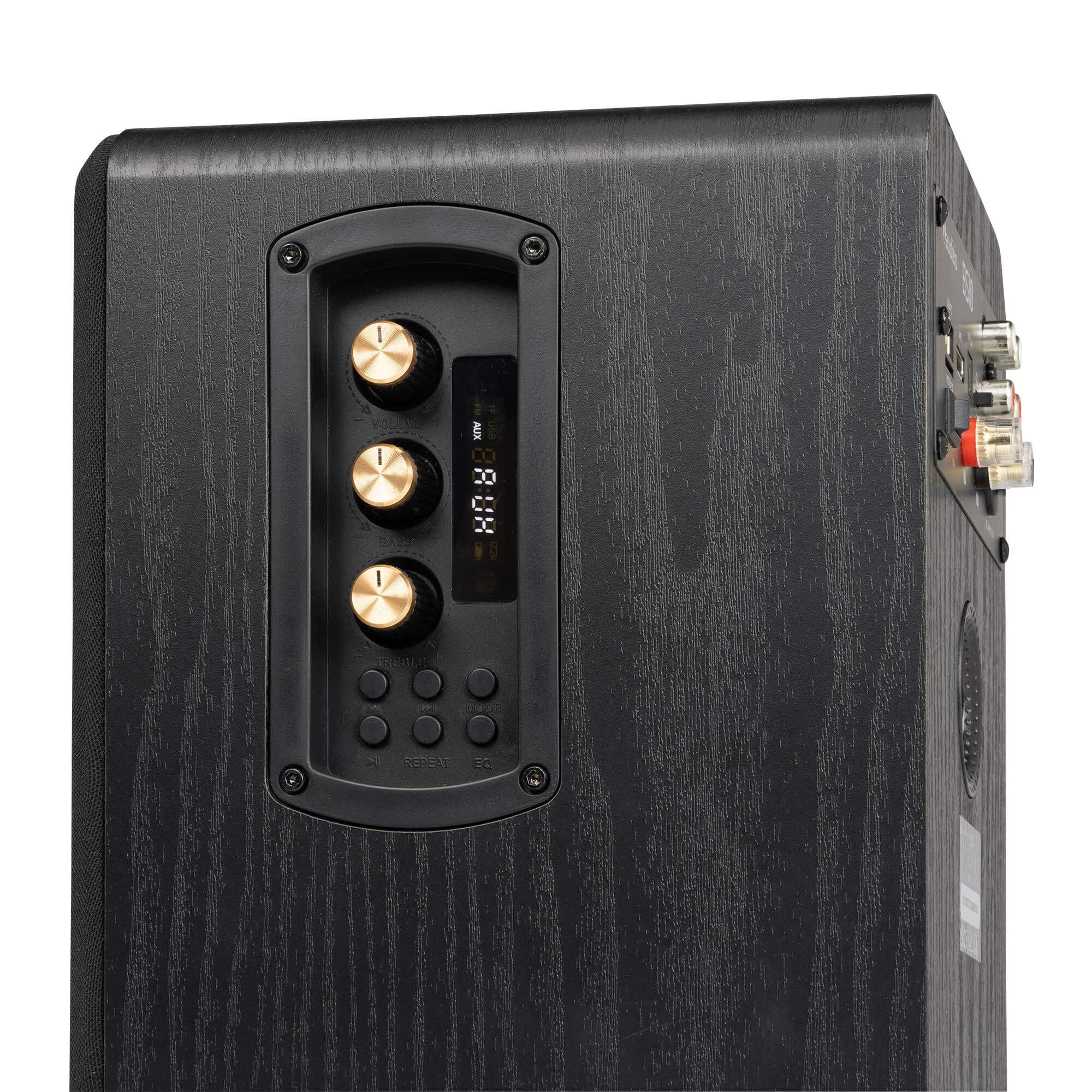 Audizio BS10 Aktivlautsprecher Boxen Paar - 80 Watt Bluetooth HiFi Lautsprecher Set mit HDMI ARC, Optical & RCA - Regal Lautsprecher, Studio Boxen für PC, TV & HiFi - Schwarz