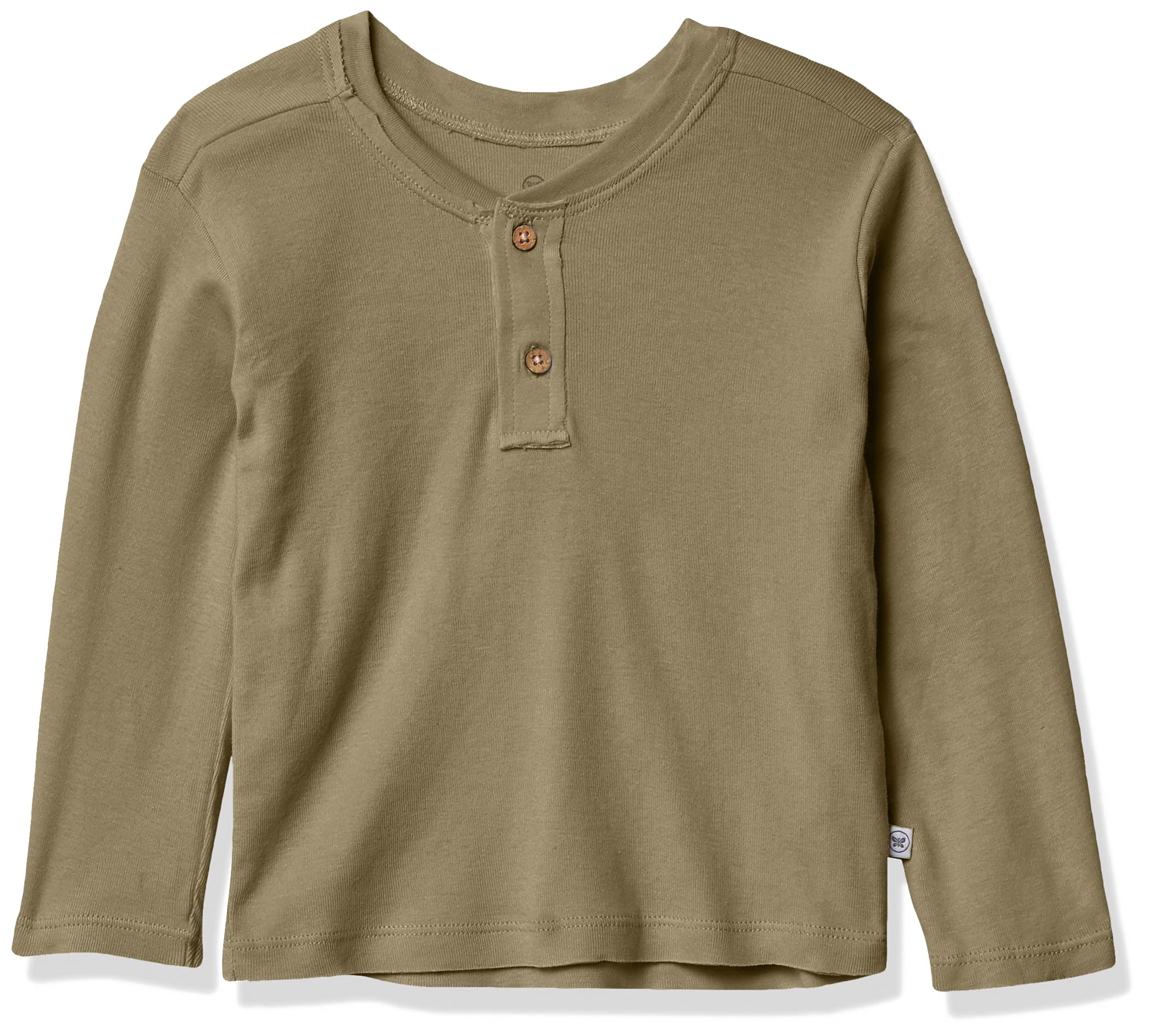 The Honest Company Dziecięca koszulka Henley z bawełny organicznej z długim rękawem