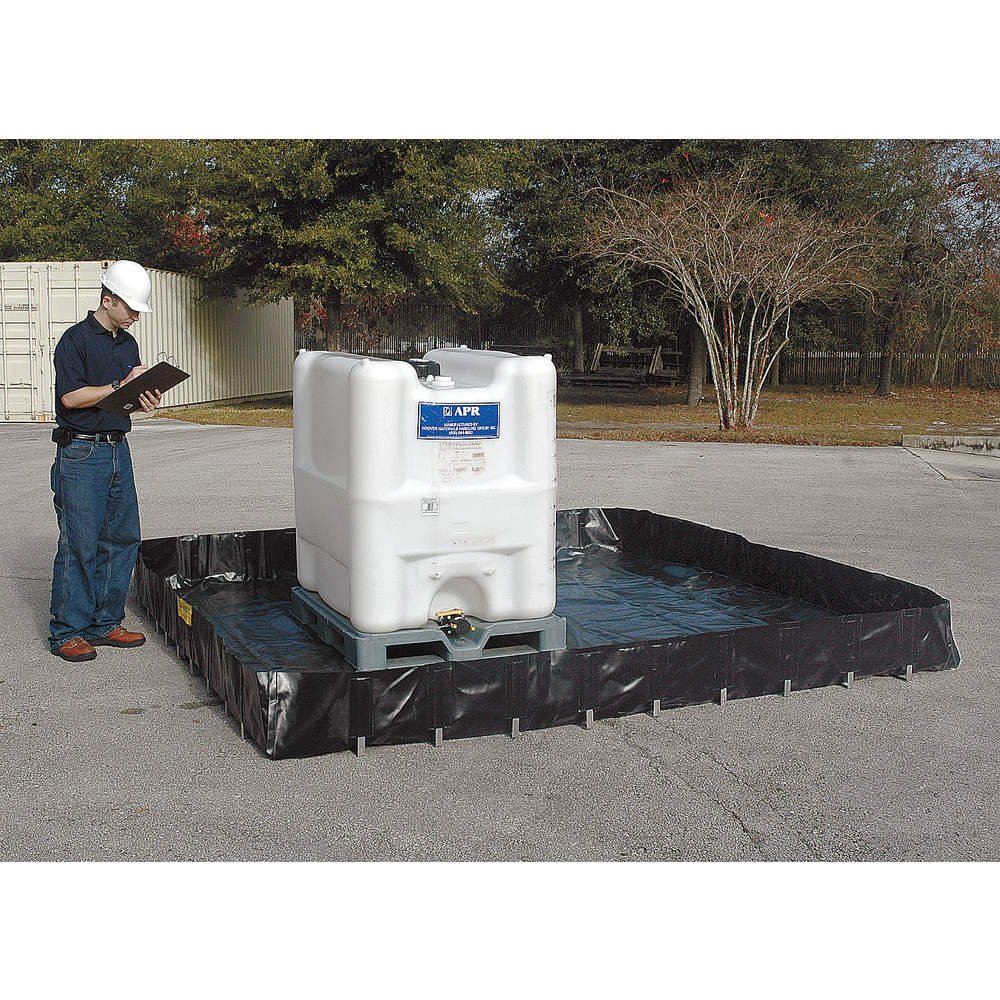 UltraTech 8251 Economy Copolymer Ultra-Containment Berm, 269 Gallon Capacity, 6' Length x 6' Width x 1' Height