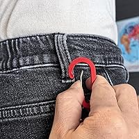 Vista 5 de Inf-way 3 unids Super Strong Magnet Split Rings Llavero Gancho Ganchos Magnético Net Release Holder/Refrigerador Imanes