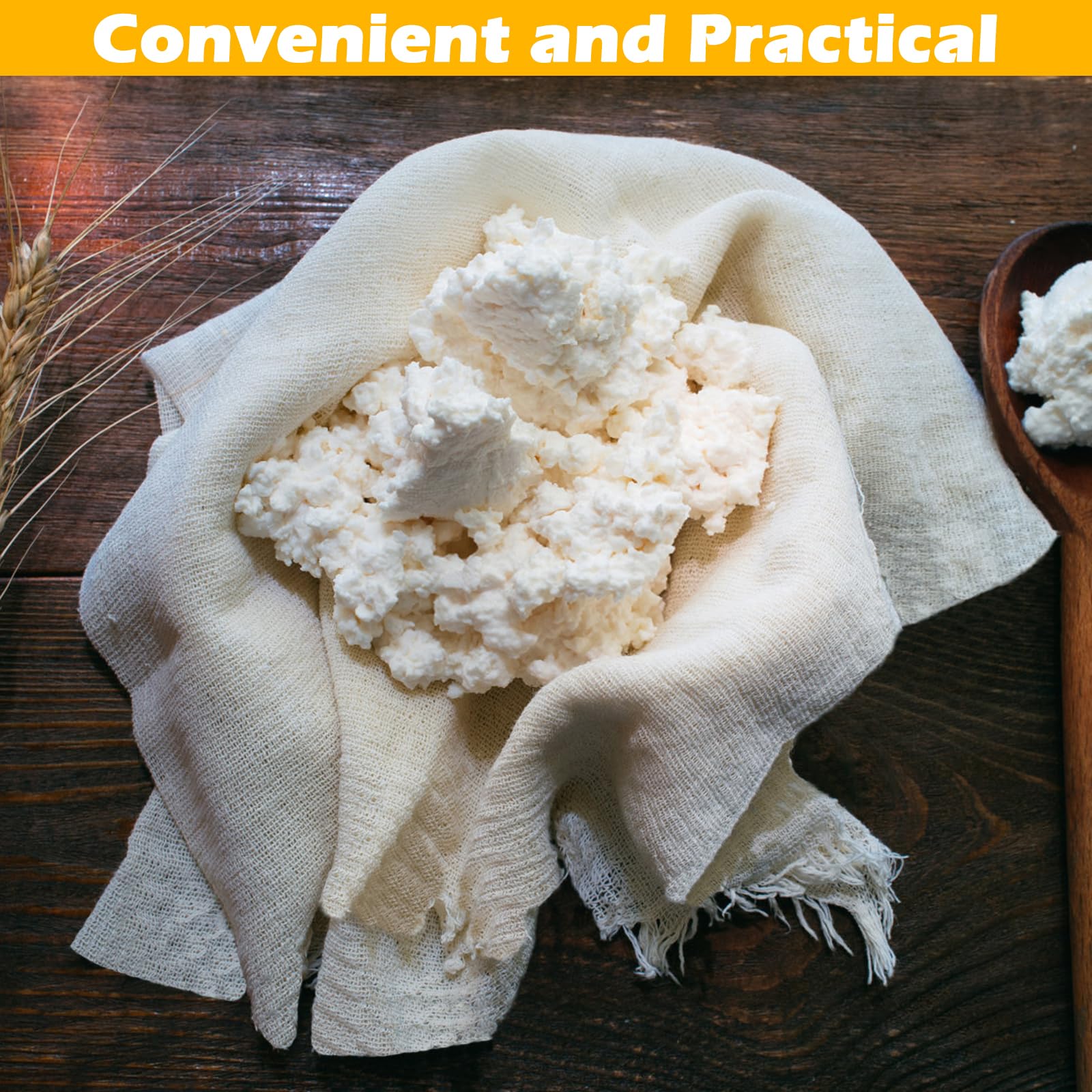 Lot De 6 Étoffes De Mousseline 50x50cm - Coton Pour Fromage, Vin, Jus - Lavable Et Réutilisable