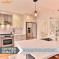 Vista 5 de Sunlite 40754 Bombilla halógena MR11 de 20° de punto estrecho, 20 vatios, 12 voltios, base de 2 pines (GU4), regulable, 100 CRI, vida útil de 2,000